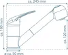 SCHÜTTE ULTRA kuchynská batéria nízkotlaková, chróm, s Náhľad obrázku produktu 7