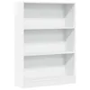 vidaXL Bücherregal Weiß 80x24x109 cm Holzwerkstoff Produktbild-Vorschau 1