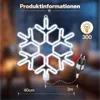 SALCAR 40cm Schneeflocken Deko Weihnachten, LED Produktbild-Vorschau 12