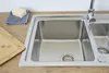 Edelstahl Einbauspüle Spülbecken Küchenspüle Spüle 100 x 50 Produktbild-Vorschau 5