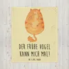 Mr. & Mrs. Panda Decke Katze Frühaufsteher - Gelb Pastell - Produktbild-Vorschau 2