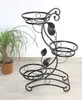 DanDiBo Escalier pour fleurs Métal Noir 87 cm Support pour Voir les images du produit 5
