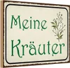 vianmo Holzschild 12x18 cm meine Kräuter Geschenk Produktbild-Vorschau 1