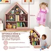 COSTWAY Półka na książki w kształcie domku, drewniana półka Podgląd zdjęcia produktu 4