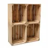 Four wooden crates stacked in a 2x2 configuration. Náhled obrázku produktu