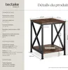 Table d’appoint CARLTON 40,5x40,5x52,5cm - Bois foncé Voir les images du produit 6
