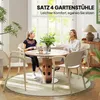 Chaise de jardin Outsunny Set de 4 chaises de jardin en Voir les images du produit 5