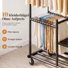 HOKEEPER Kleiderständer mit Doppelstangen, Holzablage, 180 Produktbild-Vorschau 7
