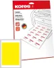 Kores Ordnerrücken Etiketten 192 x 61 mm gelb 100 Etiketten Produktbild-Vorschau 1