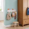 Relaxdays Kindergarderobe, 4 Haken, Design C, Wandmontage, Produktbild-Vorschau 5