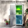 Outsunny Gartenschrank Holz Geräteschuppen wetterfest Produktbild-Vorschau 5