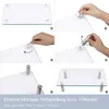 Monitorerhöhung Monitorständer aus Klarglas, 70x24x11 cm, Produktbild-Vorschau 5