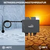 SUNNIVA® 1000W Balkonkraftwerk BIFAZIAL FULLBLACK komplett Produktbild-Vorschau 6