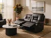 BELIANI Sofa Braun Kunstleder 2-Sitzer Relaxfunktion Retro Produktbild-Vorschau 5