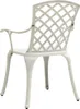 vidaXL Sedie da giardino 2 pz. Alluminio fuso bianco Anteprima dell’immagine prodotto 5