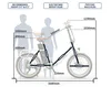 Onesport 20 Zoll Elektrofahrrad Pedelec,E-Klapprad Produktbild-Vorschau 2