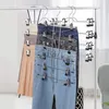 Faltbar Hosenbügel mit Clips Rockbügel 6 Ebenen Metall Produktbild-Vorschau 6