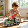 Malplay Lastwagen mit Kran Holzballen Light Sound Moving Produktbild-Vorschau 4