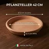 Teramico Premium Terracotta Untersetzer Ø 42 cm | Frostfest Produktbild-Vorschau 2