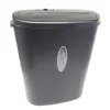 A black paper shredder is shown against a white background. Produktbild-Vorschau