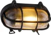 Industrielle Wand  und Deckenleuchte Schwarz Oval IP44 Produktbild-Vorschau 2