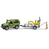 bruder Land Rover Defender  mit Mini-Bagger , Maßstab 1:16 Produktbild-Vorschau 38