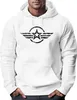 Hoodie Herren Airforce Symbol Stern Army Military Aufdruck Produktbild-Vorschau 1