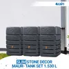 4rain SLIM STONE DECOR wandtank SET 1530 L graphite grey, 3 Productafbeelding-voorbeeld 2