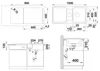 Evier Blanco ADIRA 6 S 1000 x 500 mm anthracite 527602 Voir les images du produit 11