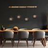 Hängeleuchte, Metall schwarz, Holz, 4 Flammig, H 140 cm Produktbild-Vorschau 4