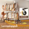 HOKEEPER Portemanteau commercial avec support en Z, Voir les images du produit 3
