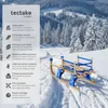 Luge en bois VIVIAN pliable avec dossier - marron Voir les images du produit 2