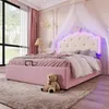 Lit plateforme pour enfant, design princesse avec couronne, Voir les images du produit 7