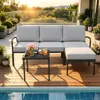 KOMFOTTEU Gartenmöbel Set, 3-teiliges Terrassenmöbel mit Produktbild-Vorschau 8