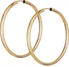Paar 585 Gelbgold Creolen Ohrringen Ohrschmuck 2,5mm Rund Produktbild-Vorschau 1