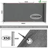 VOUNOT® Zaunblende 1×10m, Sichtschutz Zaun 230 g/m² HDPE Produktbild-Vorschau 9
