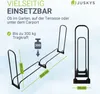 Juskys Kaminholzregal L 260x117x36 cm, außen aus Metall mit Produktbild-Vorschau 4
