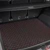 140cmx100cm Geprägte Schwarz Kunstleder Rot Diamant-Stich Produktbild-Vorschau 5
