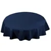 Gartentischdecke Wasserdichte Polyester Marine Rund 80 cm Produktbild-Vorschau 1