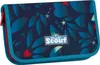 A close-up view of a pencil case with a floral and star pattern. Anteprima dell’immagine prodotto