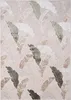 A flat lay of a rug with a leaf pattern. Produktbild-Vorschau