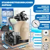 KESSER® Sandfilteranlage mit Pumpe & 800g Filterbällen, 10 Produktbild-Vorschau 2
