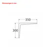 Regalhalter 300 x 350 mm Regalträger Regalwinkel Produktbild-Vorschau 3