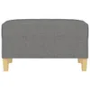vidaXL Tabouret de pied gris foncé 70x55x41 cm Tissu Voir les images du produit 3