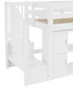 Hoogslaper 90x200 cm met opbergtrap, kasten, open vakken, Productafbeelding-voorbeeld 6