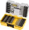 A set of DeWalt screwdriver bits in a clear plastic case. Voir les images du produit