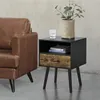 Table d'appoint 'Gävle' 57x42x40 cm avec tiroir Noir/Ton Voir les images du produit 7
