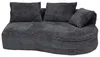Sofa HWC-P19, kanapa 3-osobowa, sofa wypoczynkowa, obita Podgląd zdjęcia produktu 14
