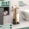 eluno Garniture de WC sur pied 4en1, brosse de WC, Voir les images du produit 2