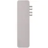 A silver USB-C hub is shown from a side view against a white background. Produktbild-Vorschau